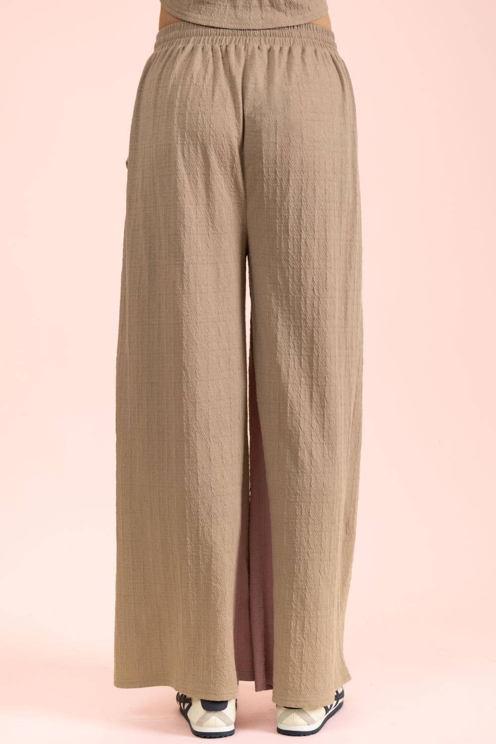 NP71013-Wide Leg Comfy Knit Pants