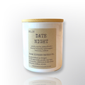 Date Night Soy Candle | White Jar | 8 oz.