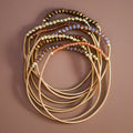 Boho Layered Spring Coil Guitar String Bracelet Set - 6964