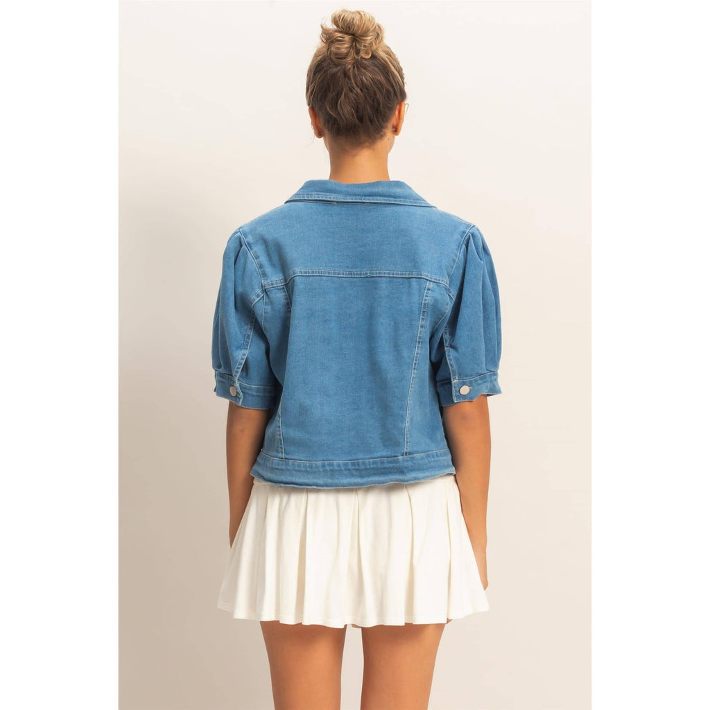 Enzyme Washed Denim Jacket