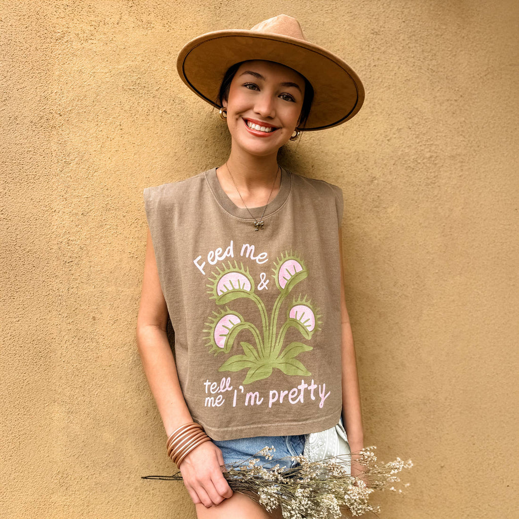 Feed Me Tell Me I’m Pretty Plant Lover Graphic T Shirt