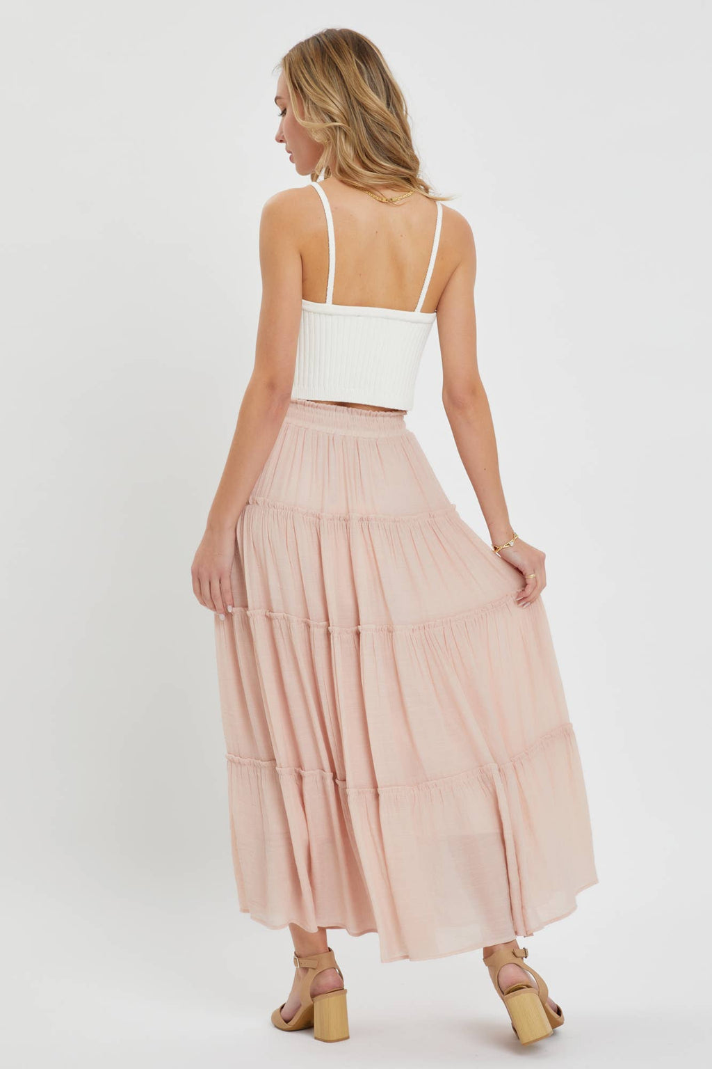 Boho Tiered Maxi Skirt