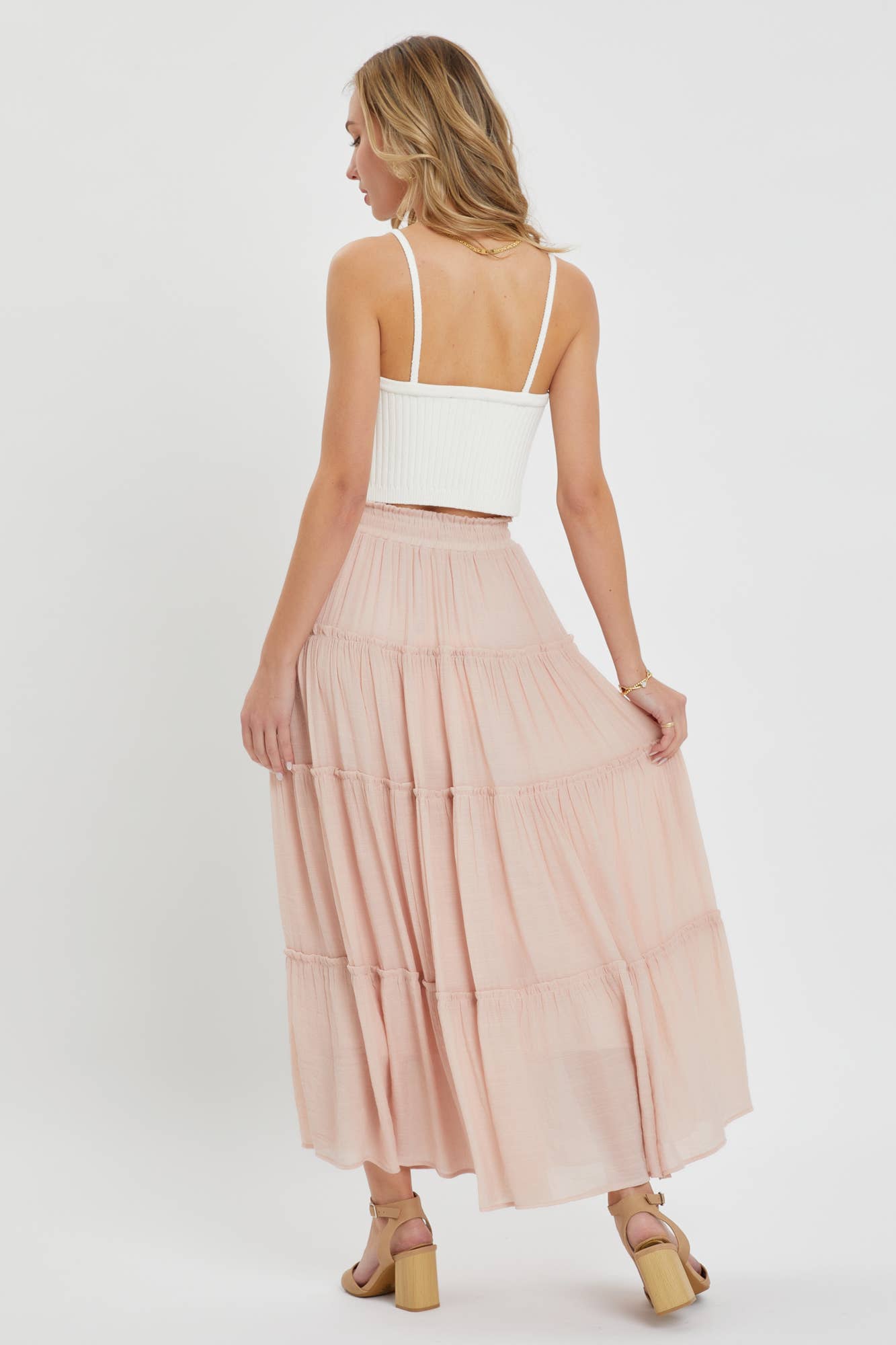 Boho Tiered Maxi Skirt