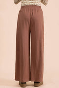 NP71013-Wide Leg Comfy Knit Pants