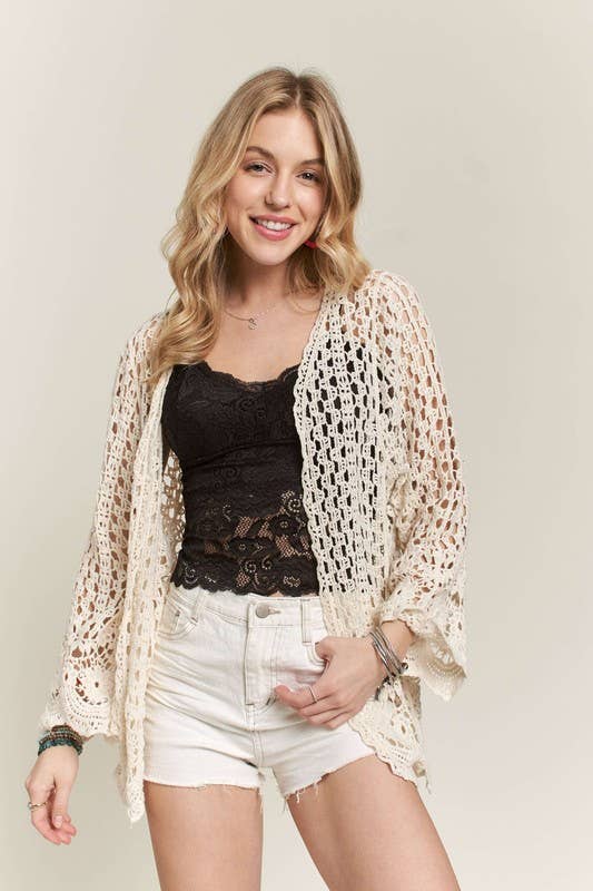 CROCHET CARDIGAN HEM - CET3546