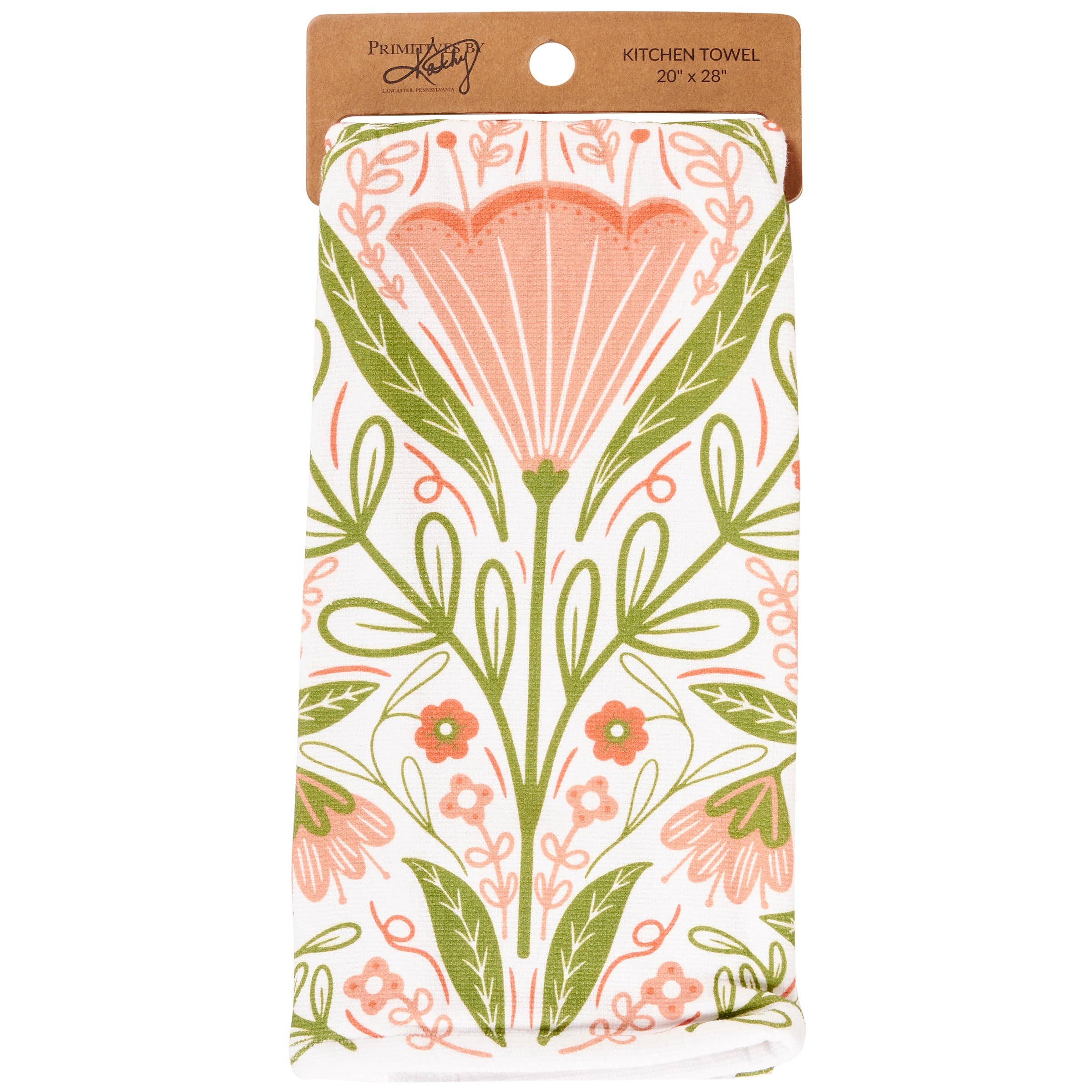 Blossom Folk Art Kitchen Towel