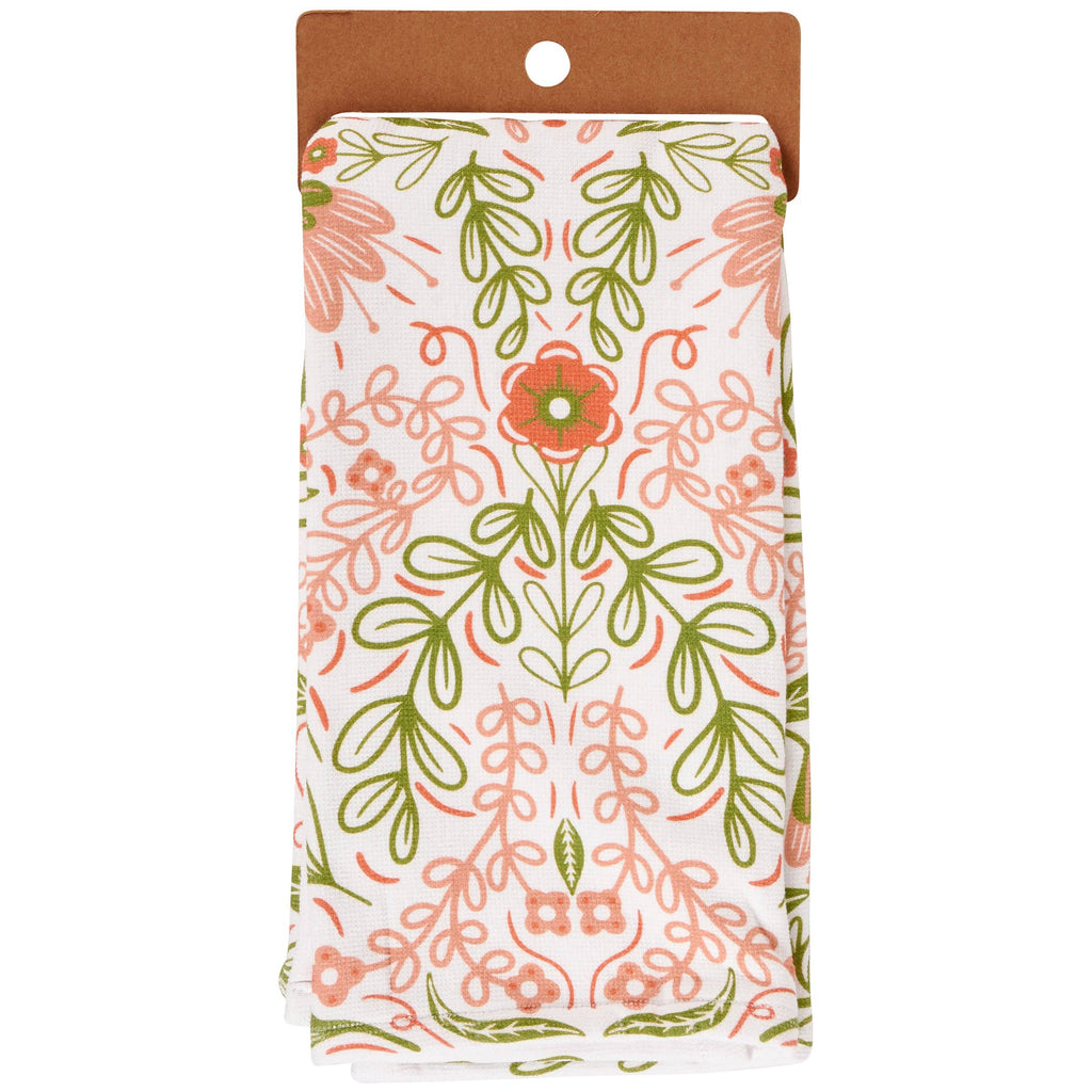 Blossom Folk Art Kitchen Towel