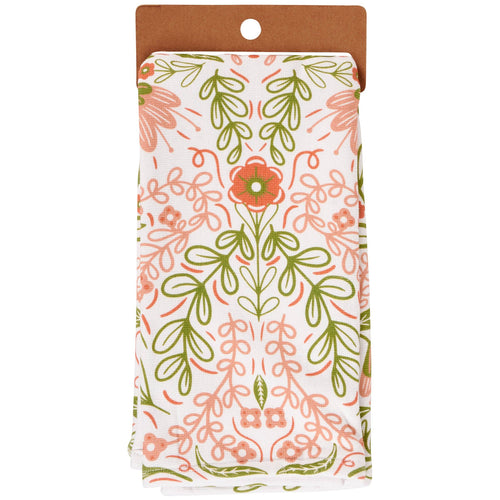 Blossom Folk Art Kitchen Towel