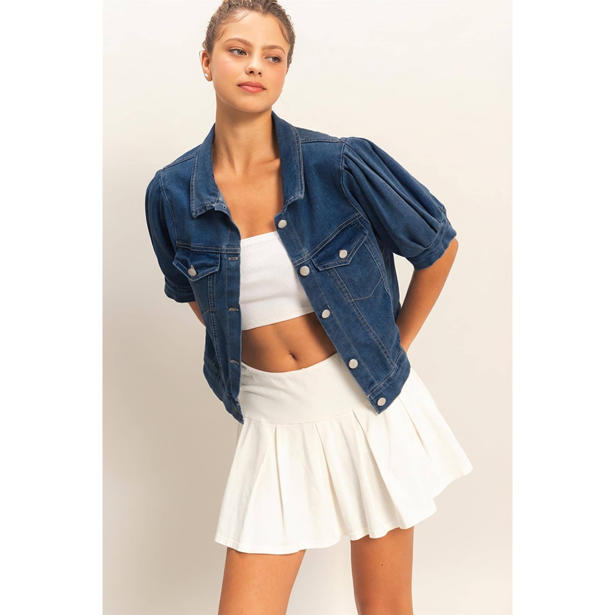 Enzyme Washed Denim Jacket