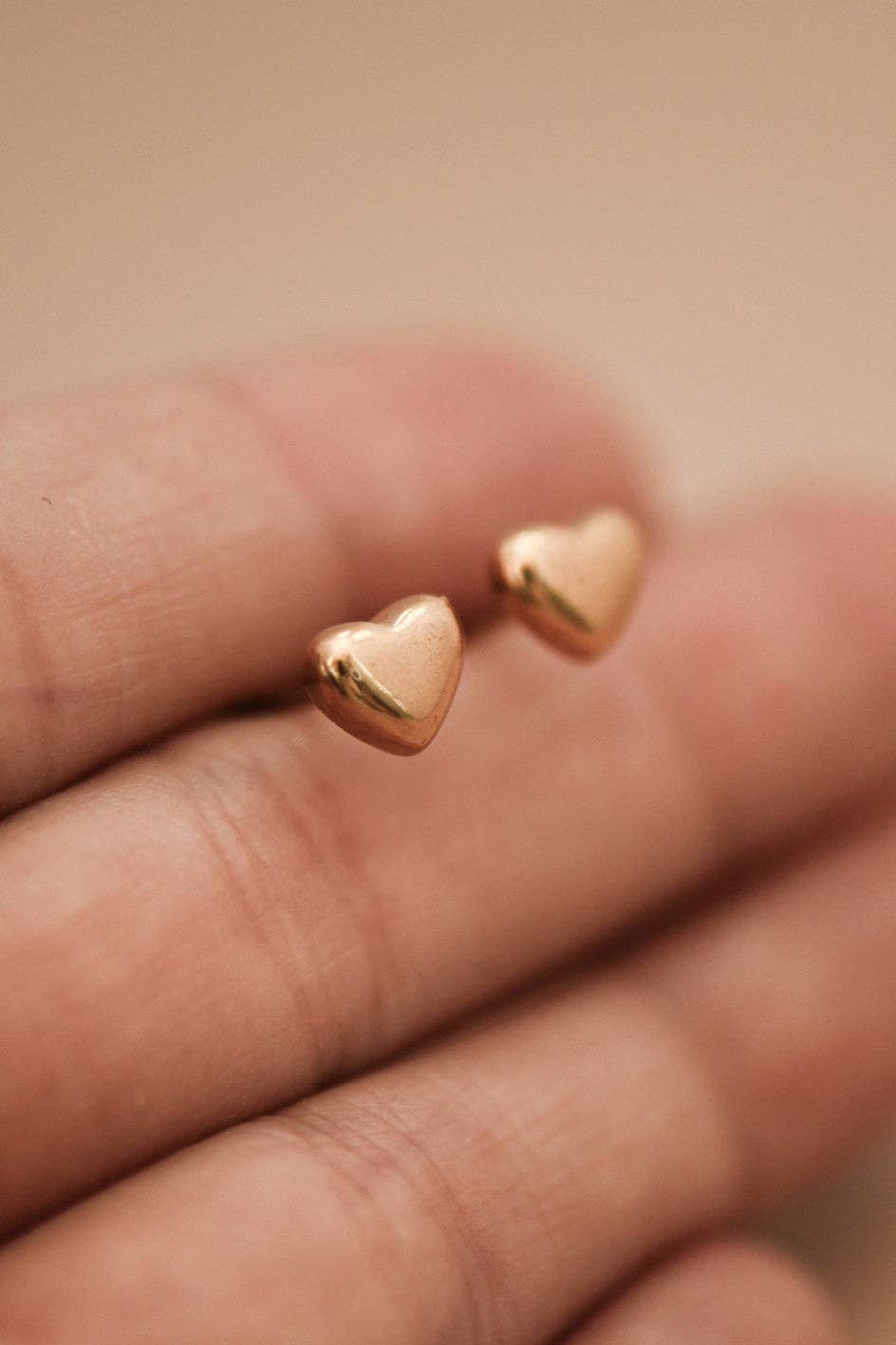 18K Gold Plated Waterproof Stainless Steel Stud Earrings - 7016