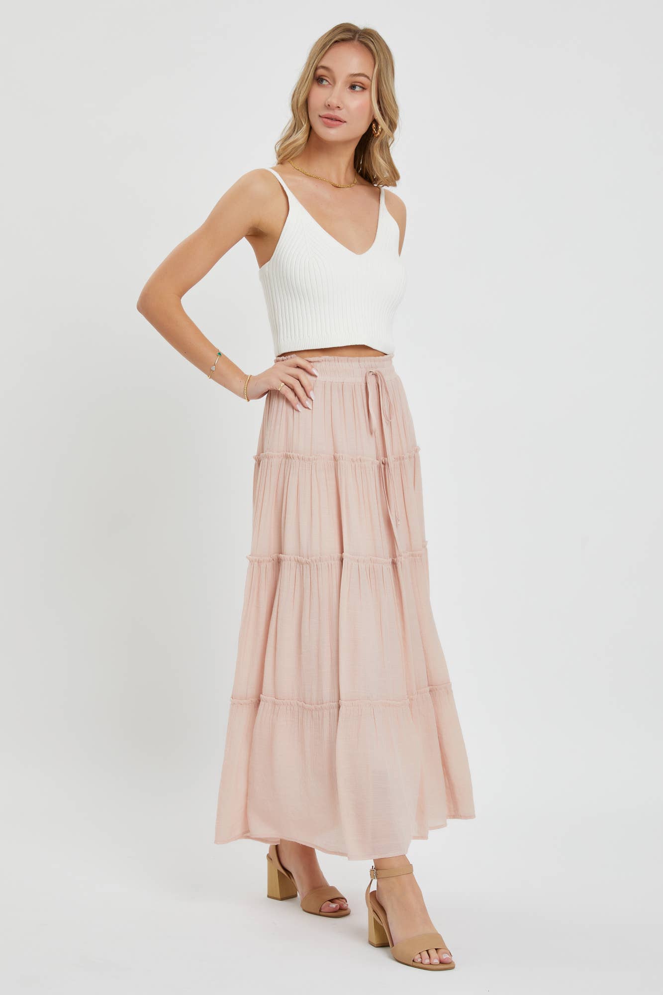 Boho Tiered Maxi Skirt