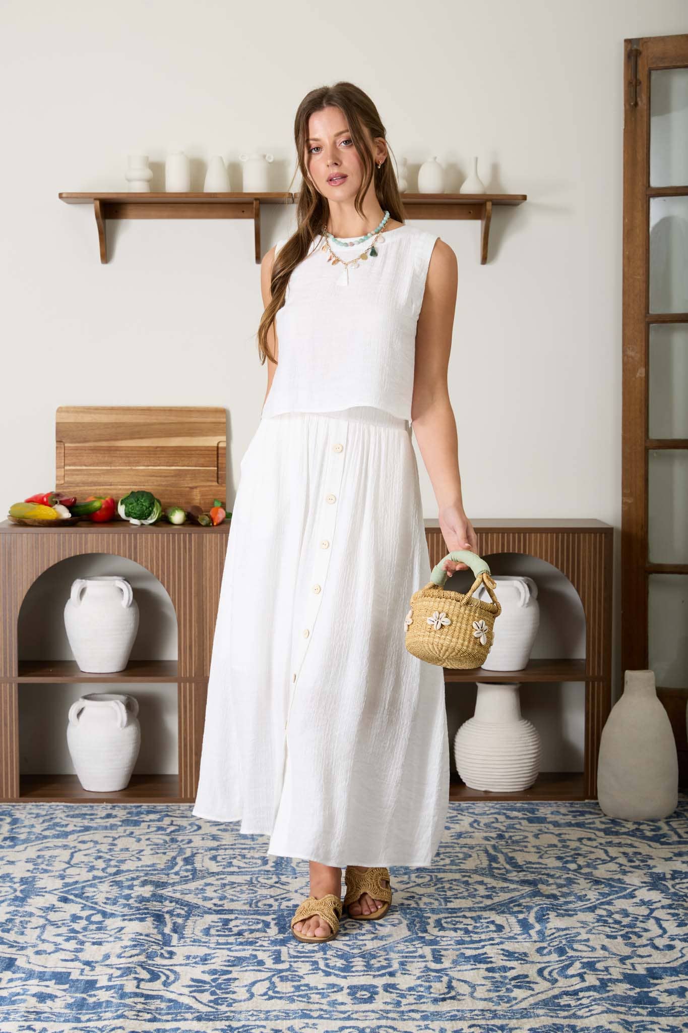 Boho Midi Skirt