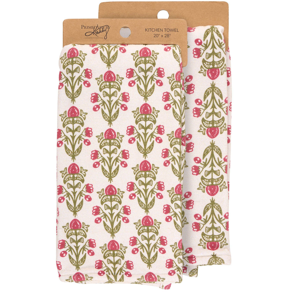 Floral Block Kitchen Towel