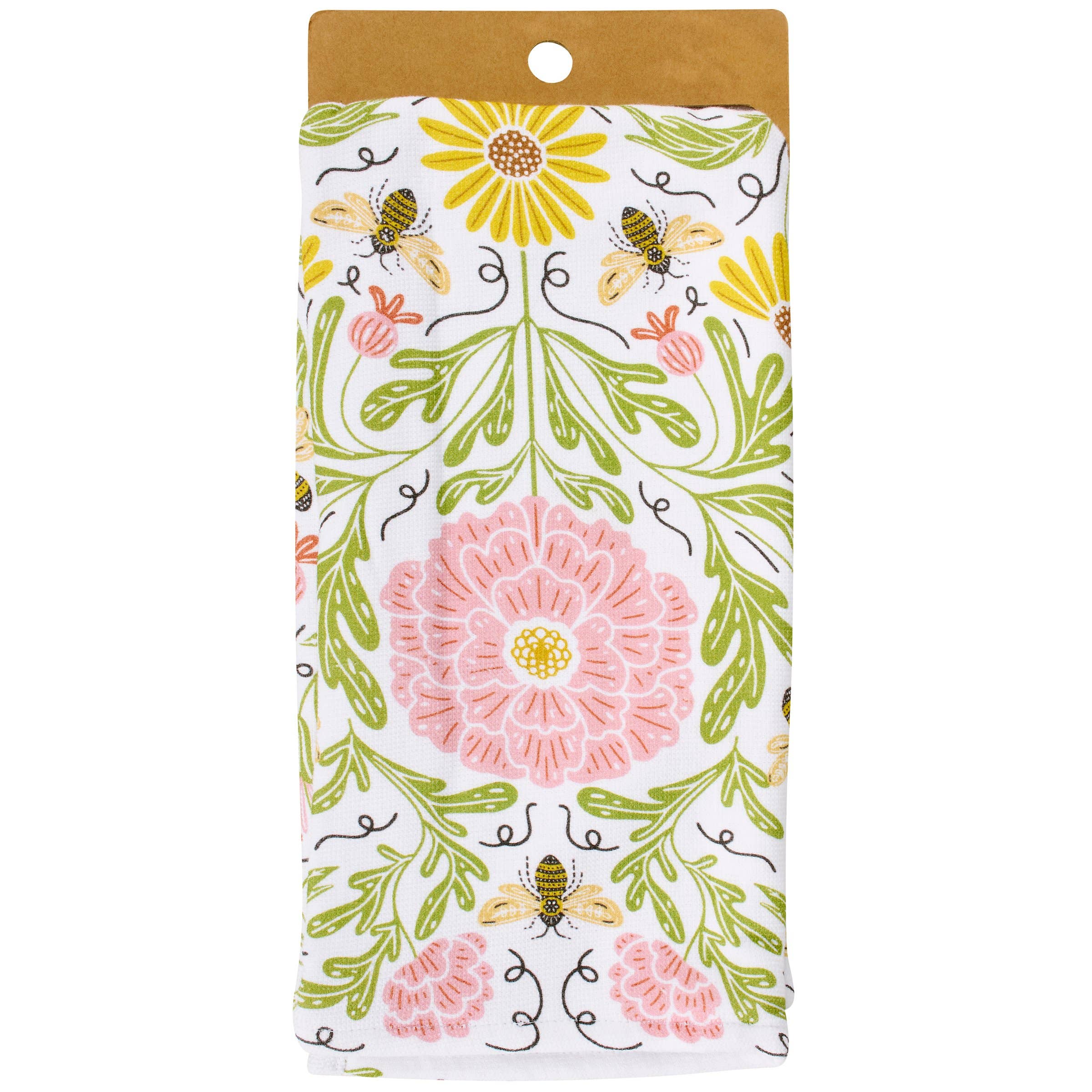 Peony Bee Kitchen Towel