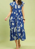 Floral Print Midi Dress