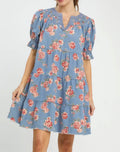 Floral Tiered Babydoll Dress