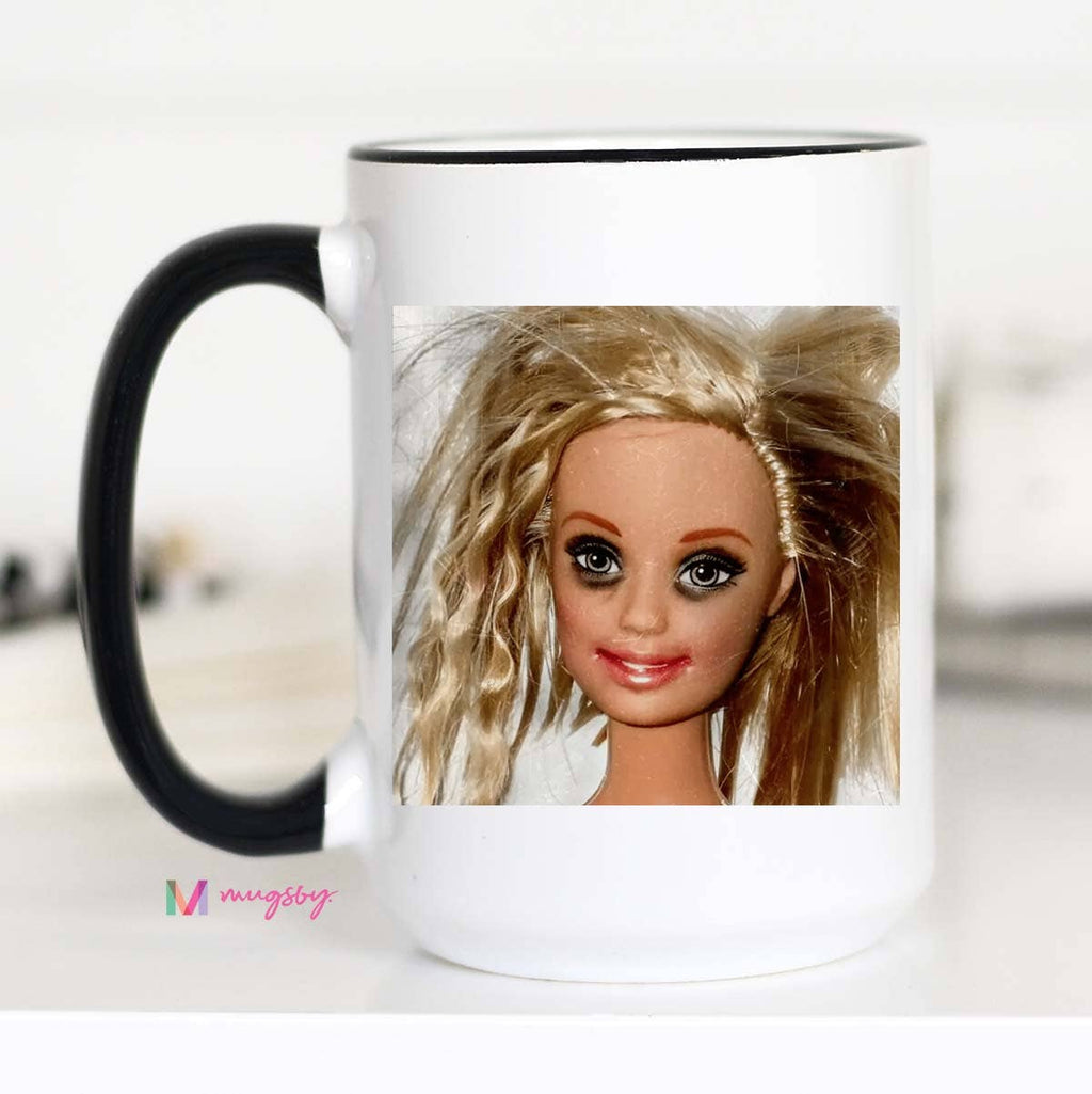 Funny Crazy Hair Doll Coffee Mug Novelty Gag Gift Mug