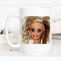 Funny Crazy Hair Doll Coffee Mug Novelty Gag Gift Mug