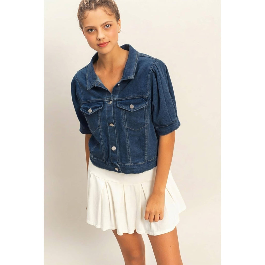 Enzyme Washed Denim Jacket