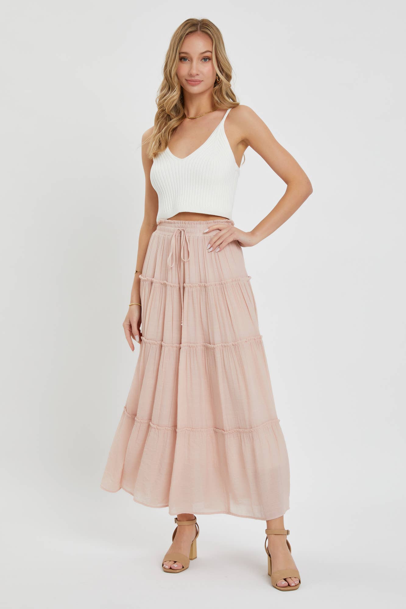 Boho Tiered Maxi Skirt
