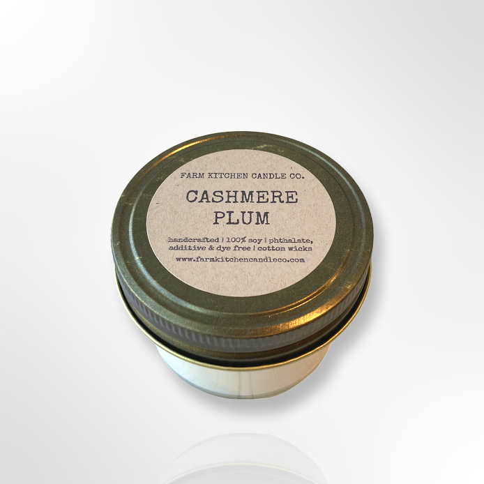 Cashmere Plum Soy Candle | Mini Jar | 3 oz