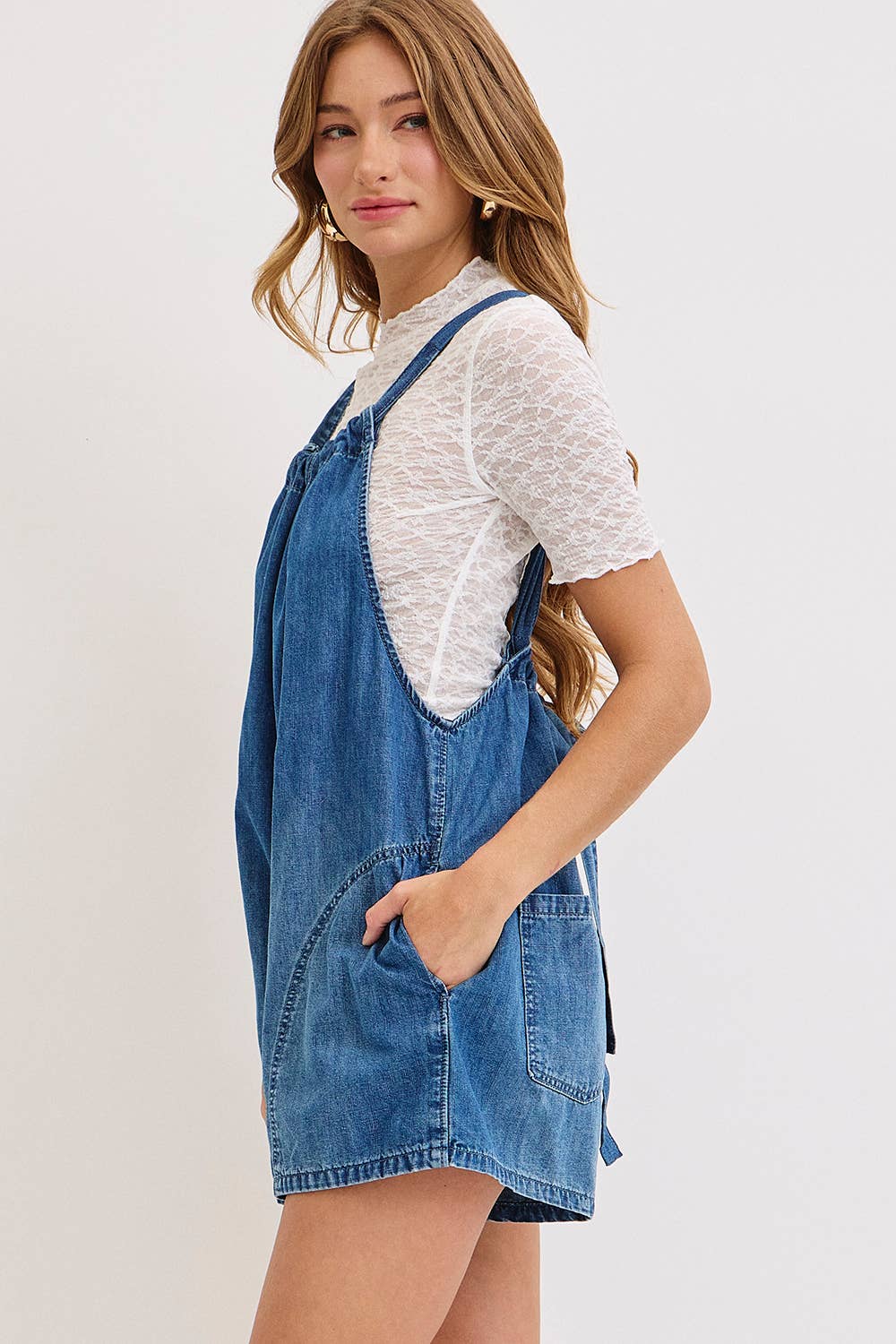 Denim Romper
