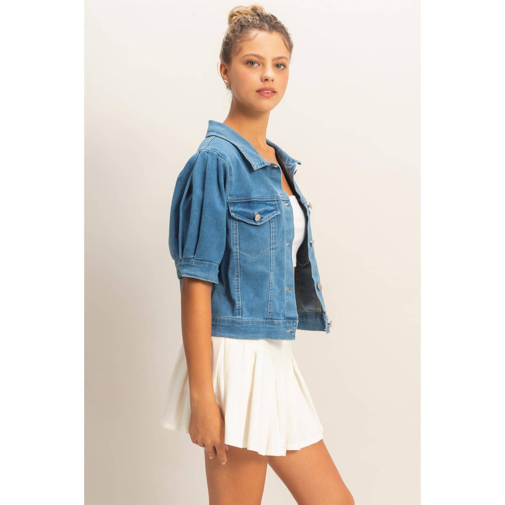 Enzyme Washed Denim Jacket