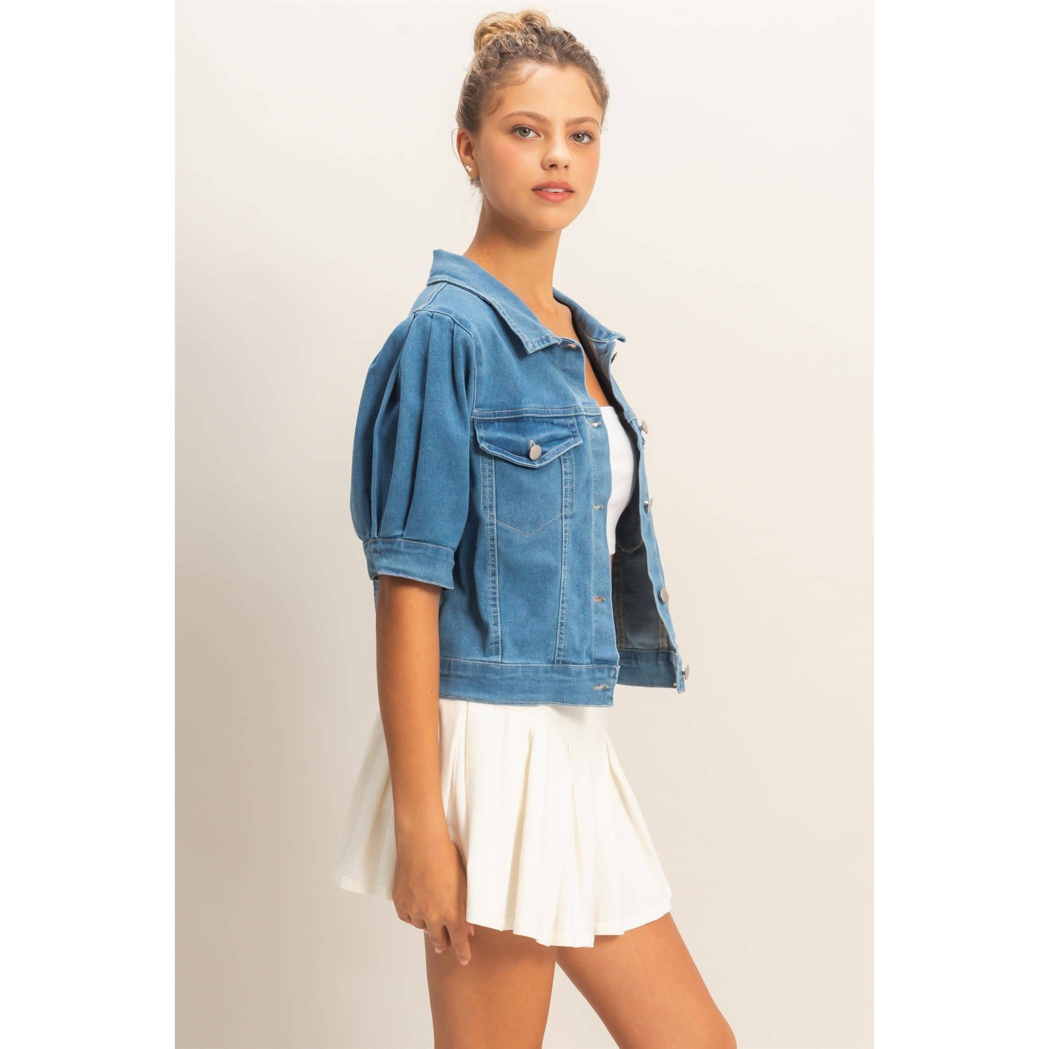 Enzyme Washed Denim Jacket