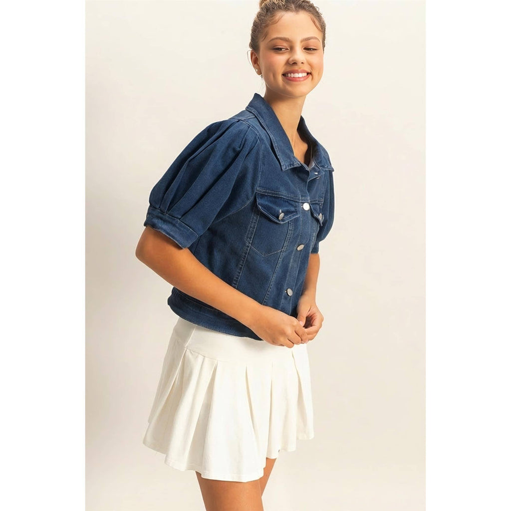 Enzyme Washed Denim Jacket