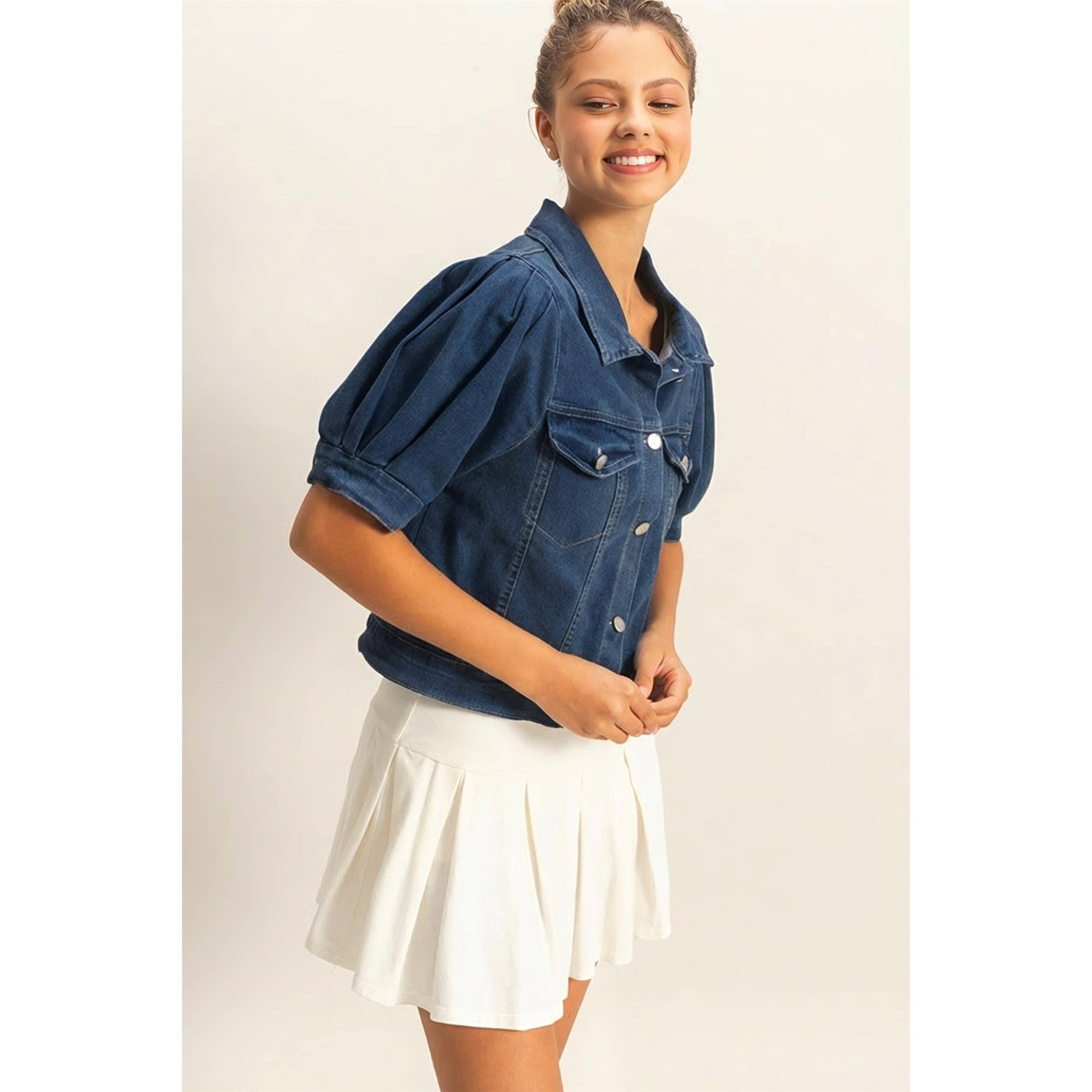 Enzyme Washed Denim Jacket